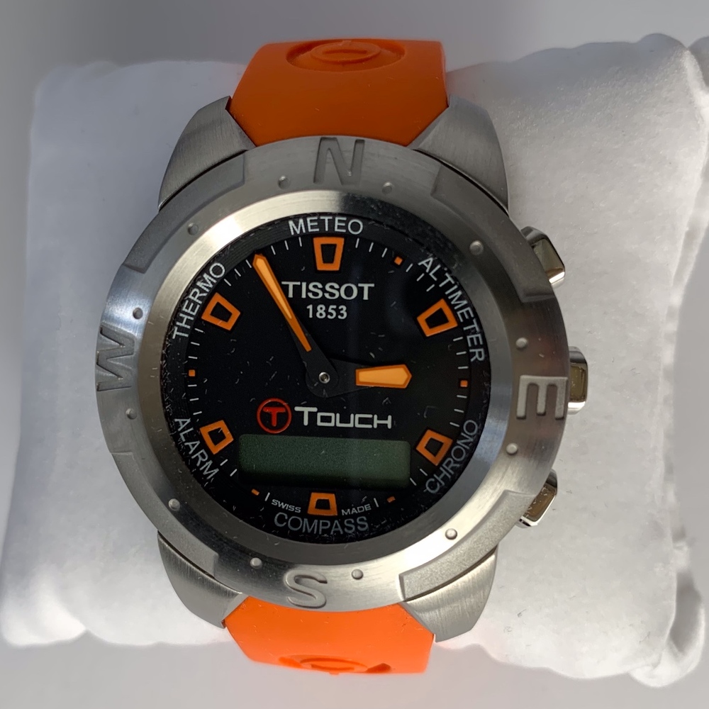 Men’s Orange Tissot Touch Screen Watch